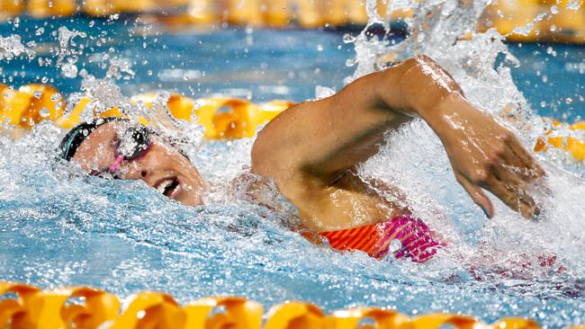 Emma McKeon, one of the few Australian swimmers ranked in the top three going into this month’s world championships in Budapest. Picture: AAP.