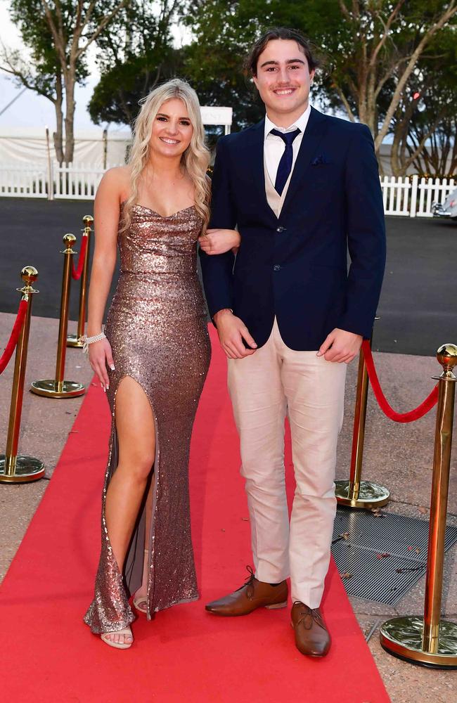 Olivia Swan and Hayden Hill at year 12 formal, Unity College. Picture: Patrick Woods.