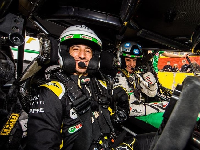 Daniel Ricciardo sampled former Supercars driver Rick Kelly’s Castrol Supercar in 2019.