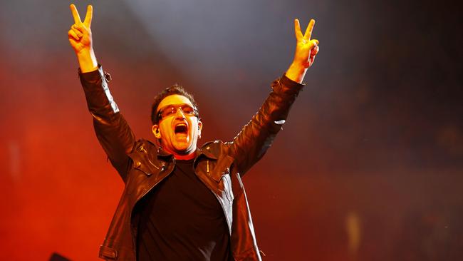 Bono. Picture: AP Photo/Jerome Delay