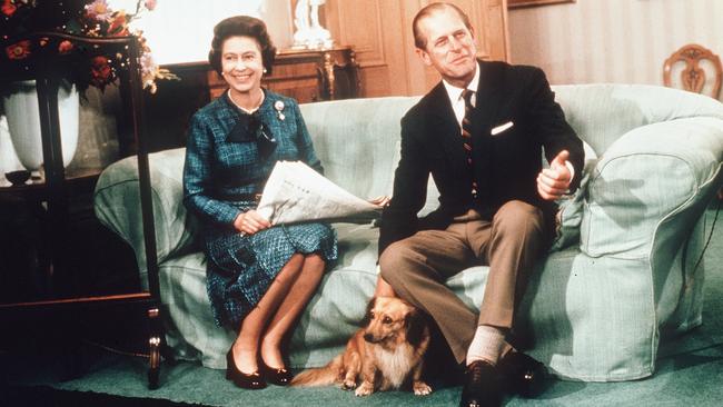 The Queen and Prince Philip in 1974. Picture: Getty Images