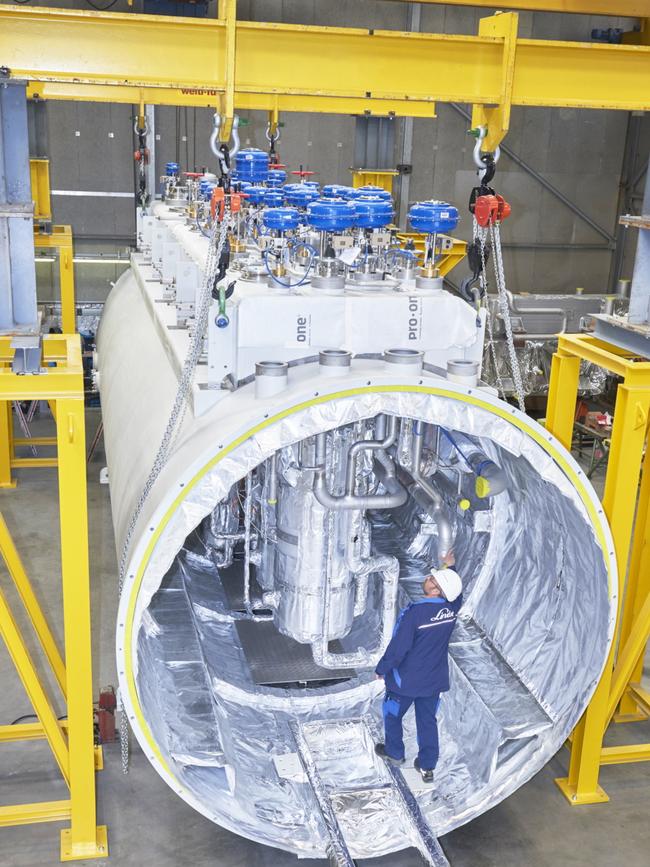 A cryogenic cooling plant similar to the one that will be built in Brisbane.