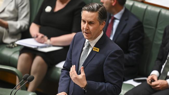 Health Minister Mark Butler during Question Time at Parliament House in Canberra. Picture: NCA NewsWire / Martin Ollman