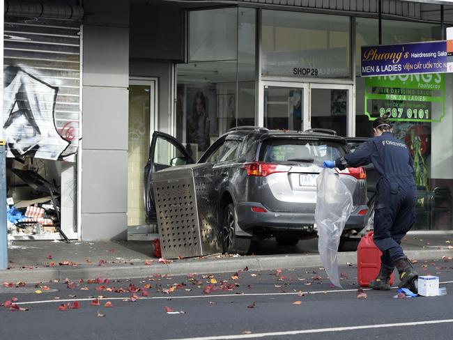 There have been 98 shop firebombed as part of Melbourne’s tobacco wars. Picture: Andrew Henshaw