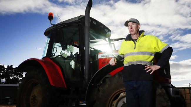 TFGA vegetable council chair and vegetable grower Nathan Richardson on his farm at Thirlstane. PICTURE CHRIS KIDD