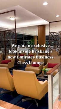 We got an exclusive look inside Brisbane's new Emirates Business Class Lounge