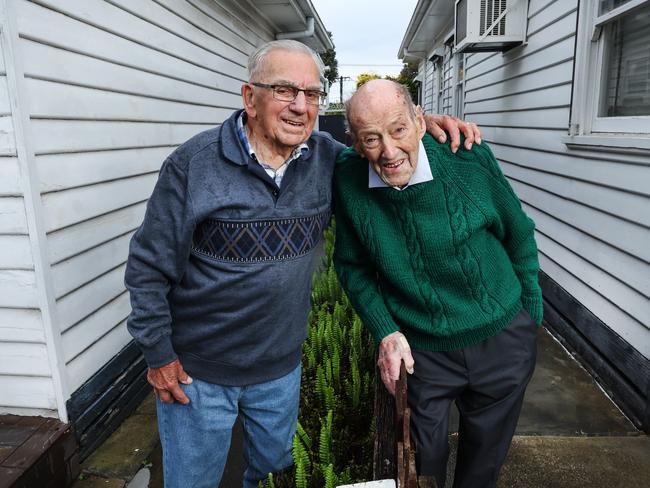 The pair have never smoked and don’t eat takeaway food. Picture: David Caird.