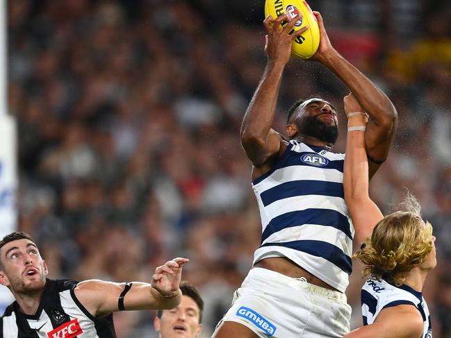 The Cats’ highlight may have been new backman, Esava Ratugolea. Picture: Getty Images