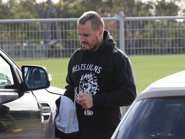 Joshua Reynolds leaving training. Rugby League player Josh Reynolds from Wests Tigers training in Concord a day after he failed a roadside drug test. Picture Rohan Kelly