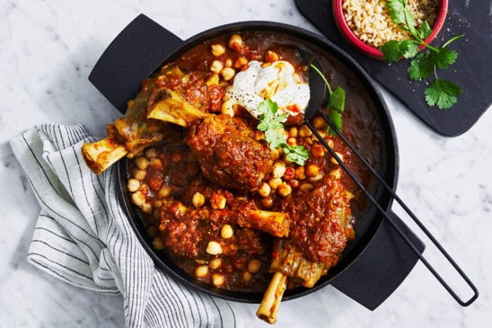 Lamb shank and chickpea curry