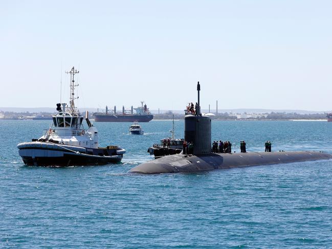 United States Navy Virginia Class submarine USS Mississippi arrives at Fleet Base West, Rockingham, Western Australia for a routine port visit.  *** Local Caption *** United States Navy Virginia Class submarine USS Mississippi has arrived at Fleet Base West, Rockingham, Western Australia. The submarine is in Australia for a routine visit to provide respite for the crew.  The visit reflects the ongoing strength of Australiaâs alliance with the United States and builds on the visits of nuclear-powered submarines from AUKUS partners over the last 60 years.