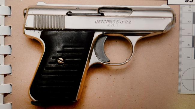 The gun used, by Liam Humbles, to murder Lewis McPherson.