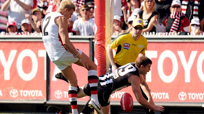 One of those moments Nick Riewoldt would replay over and over. Picture: Colleen Petch