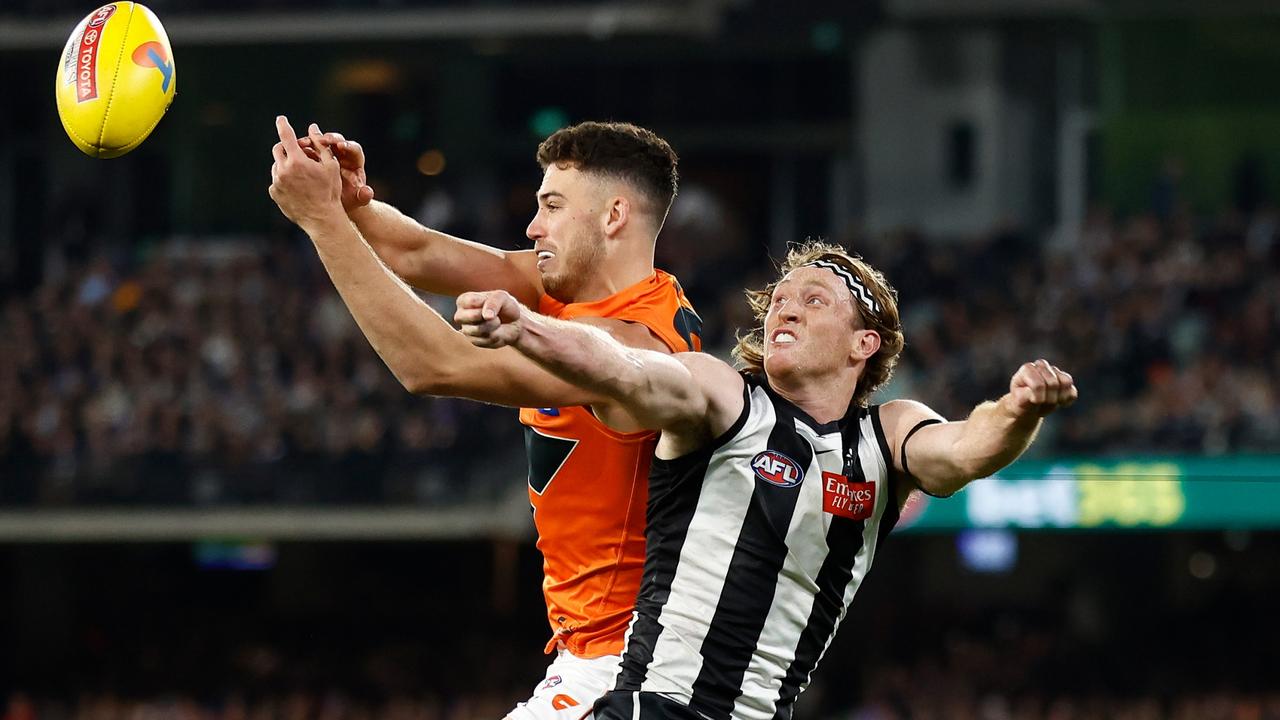 Nathan Murphy of the Magpies in action during the 2023 AFL Round 12 News  Photo - Getty Images