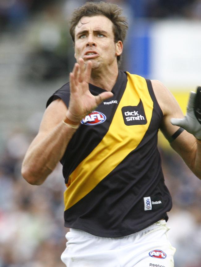 Matthew Richardson booted 800 AFL goals across 282 matches for Richmond.