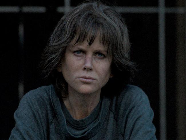 This newly released still from Destroyer shows perhaps Kidman’s biggest transformation yet. Picture: Annapurna Pictures