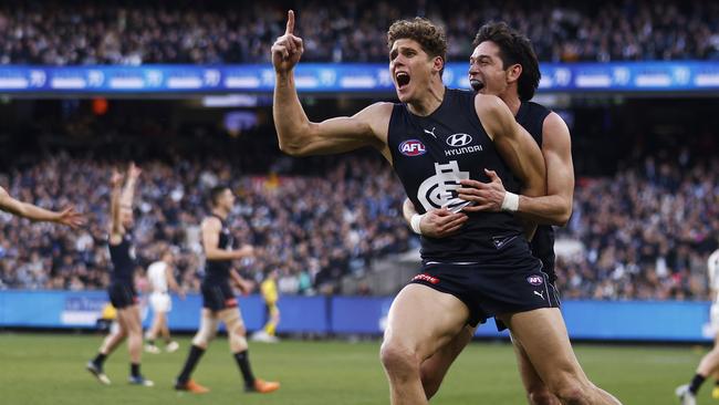 Coleman medallist Charlie Curnow is one of the Blues’ MVP nominees. Picture: Getty Images