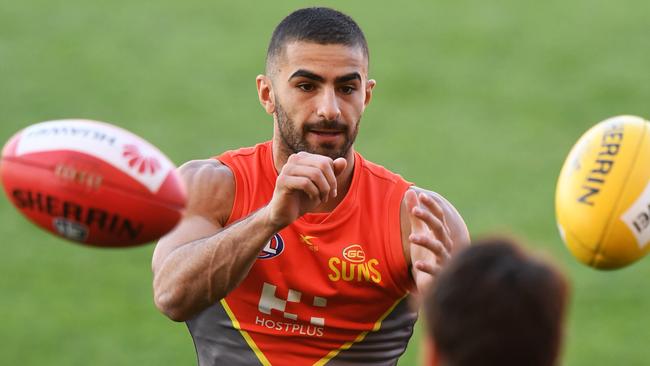 Living away on the Gold Coast has been tough for Adam Saad. Picture: AAP