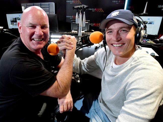 Andrew Jarman and Bernie Vince will host the new-look Rush Hour on Triple M next year. Picture: (AAP Image/Sam Wundke).