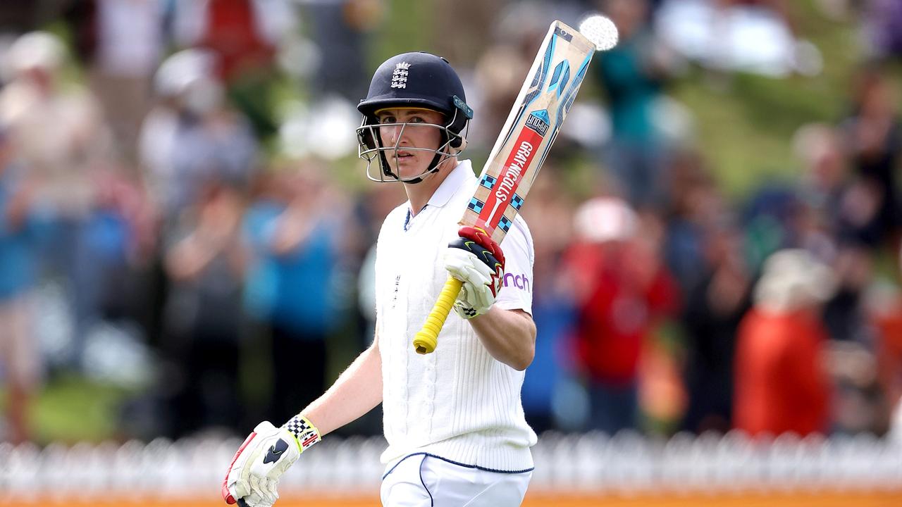 Brook is the most prolific Test batsman in history after nine innings. (Photo by Phil Walter/Getty Images)