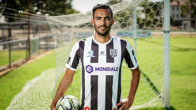 Former Adelaide United star Marocs Flores signed for NPL SA club Adelaide City. Picture: Mike Burton/AAP