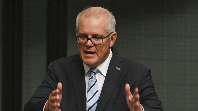 Former prime minister Scott Morrison copped tough trade tariffs from China over his blunt criticism of the nation’s handling of Covid during his time in office. Picture: Martin Ollman