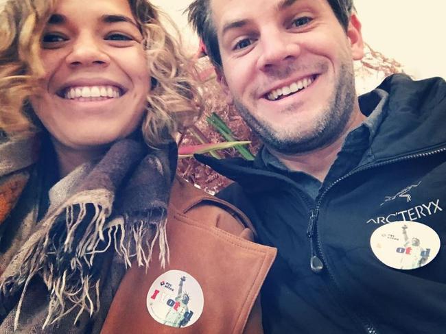 2016 US Election via social media ... America Ferrera and Ryan Piers Williams, 
