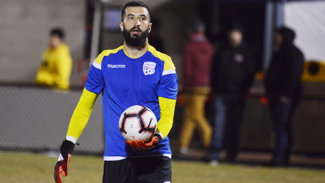 Adelaide United goalkeeper Paul Izzo has been ruled out of the Reds’ FFA Cup semi-final against Central Coast due to illness. Picture: Brenton Edwards