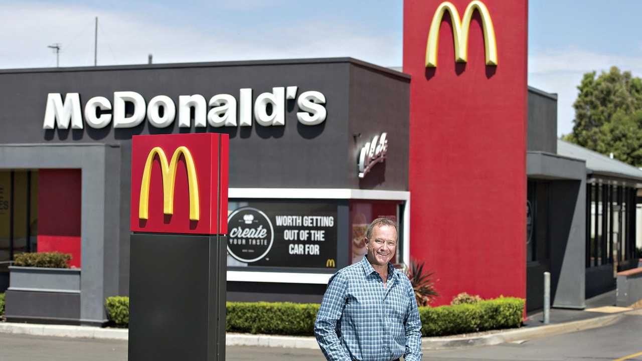 BUSINESS SUCCESS: Mark Ward will own all eight Toowoomba McDonald&#39;s restaurants by July next year. Picture: Kevin Farmer