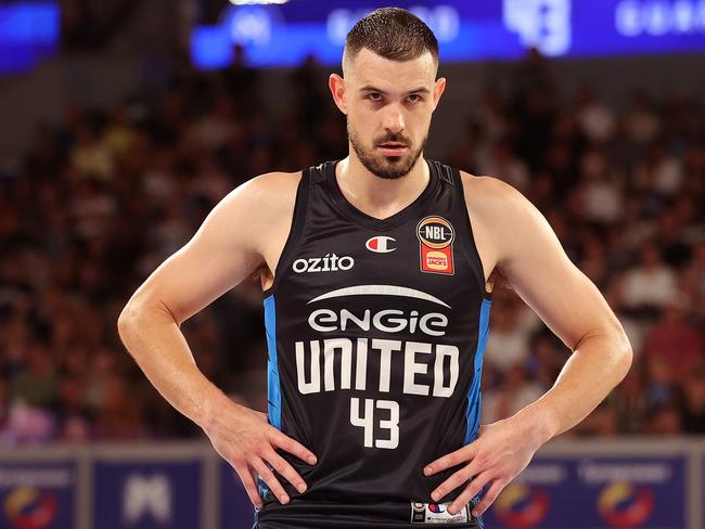 Chris Goulding’s last-gasp shot to steal game two of the championship series seemingly went in then bounced back out of the basket. Picture: Getty Images