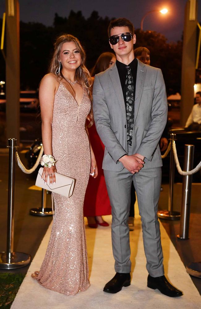 Ella Milne and Ryan Smythe at year 12 formal, Nambour Christian College. Picture: Patrick Woods.