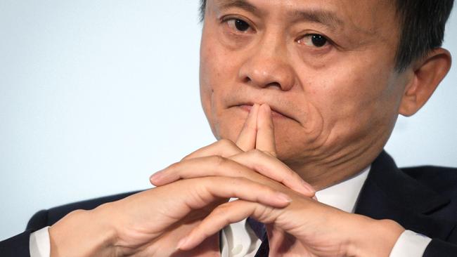 Alibaba Group co-founder and executive chairman Jack Ma has mysteriously disappeared. Picture: Fabrice Coffrini/ AFP