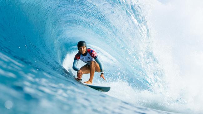 Sally Fitzgibbons lost an all-Aussie round of 16 showdown with Tyler Wright. Picture: Tony Heff/World Surf League