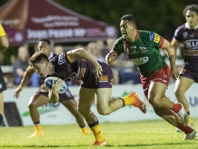 The Broncos could not put the game away against the Seagulls. Picture: Jim O'Reilly