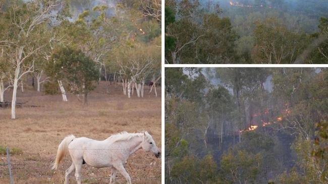 Bushfire burns through Julago. Picture: Blair Jackson