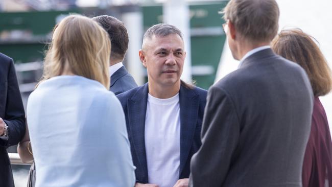 Kostya Tszyu at the ceremony of eldest son Tim and wife Alexandra. Picture: Jeremy Piper