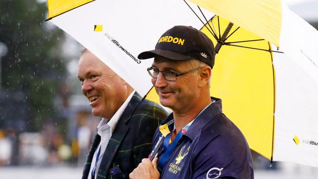 A happy Darren Coleman at the Shute Shield grand final between Eastwood and Gordon. Pic: Karen Watson