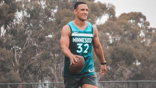 Former NRL star Valentine Holmes is trying to break into the NFL. Picture: Instagram