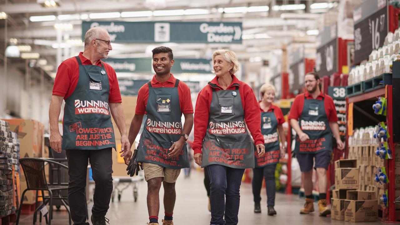 Full-time Bunnings staff will be able to opt-in to working a four-day week. Picture: Supplied.