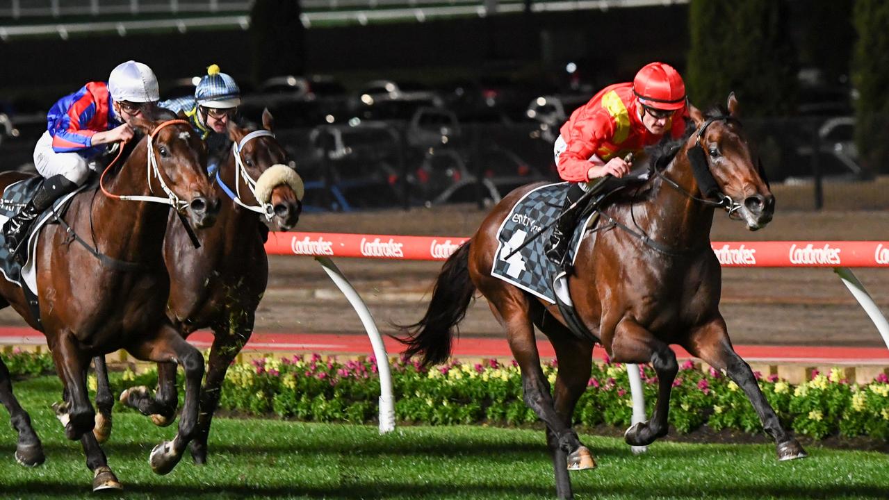 Tijuana scores in the Stutt Stakes at Moonee Valley. Picture: Getty Images