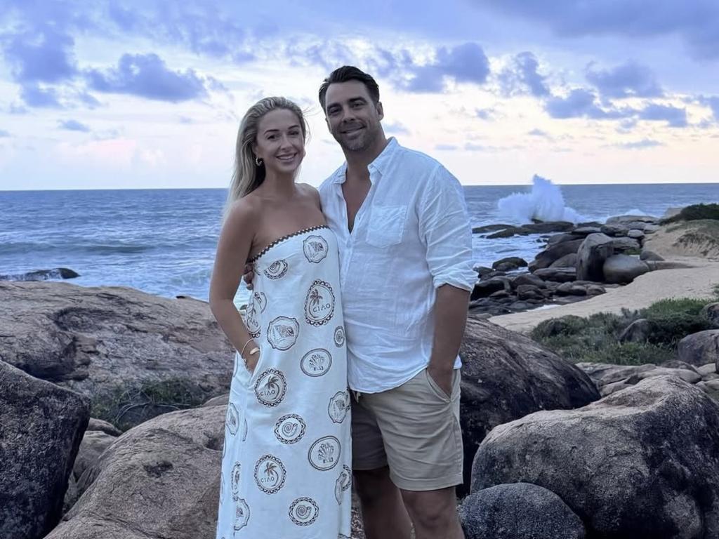 With her husband, Rhian. Picture: Instagram