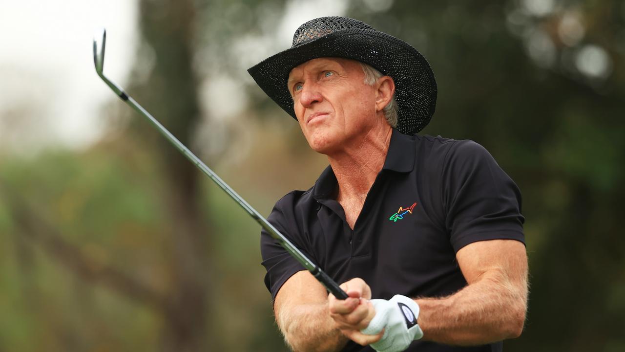 Greg Norman is leading a golf revolution. (Photo by Mike Ehrmann/Getty Images)