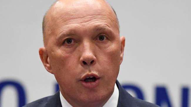 Peter Dutton also accused Richard Marles of throwing Bill Shorten under the bus. Picture: AAP.