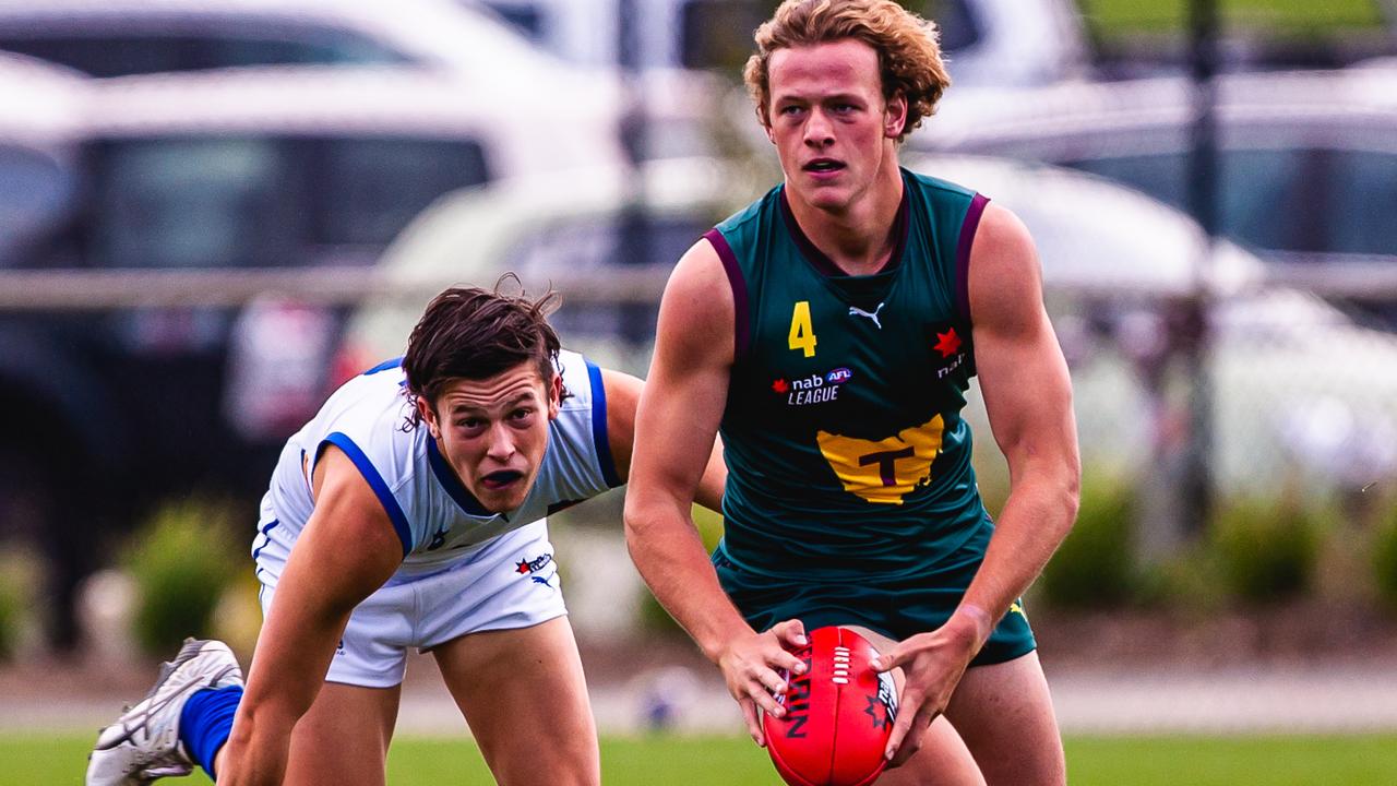 Tasmania Devils midfielder Samuel Foley had a big Round 8. Picture: Anthony Corke