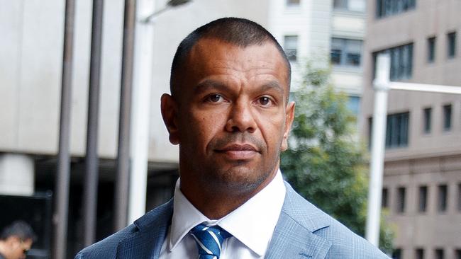 SYDNEY, AUSTRALIA - NewsWire Photos FEBRUARY 8, 2024: Kurtley Beale arrives at the Downing Centre District court on Thursday. Closing statements continue for an Australian rugby star charged with sexually assaulting a woman at a pub in Bondi. Picture: NCA NewsWire / Nikki Short