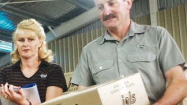 Bruce and Vicki Edward in 1996, processing Ferndale Confectionery's first order. Picture: Supplied