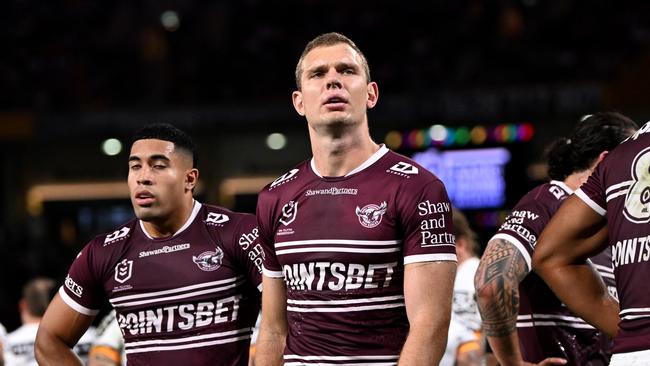 NRL 2023 RD10 Manly-Warringah Sea Eagles v Brisbane Broncos - Tom Trbojevic, Dejection NRL PHOTOS