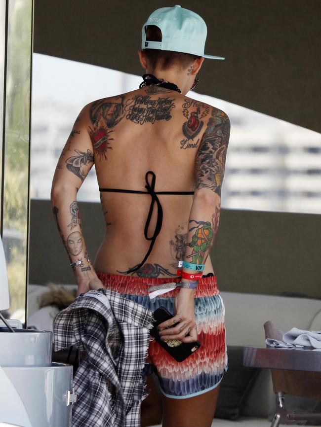 Ruby’s first tattoo was the “tramp stamp” on her back.