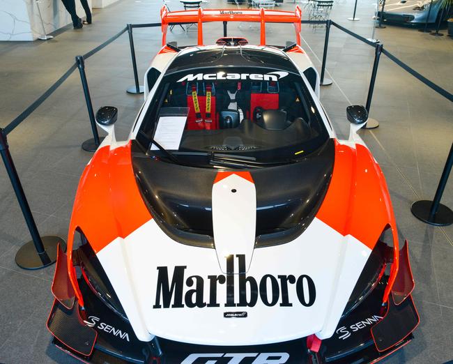 The McLaren Senna GTR is the first to be offered for sale at The Bend’s Pit Lane Garage. Picture: Brenton Edwards