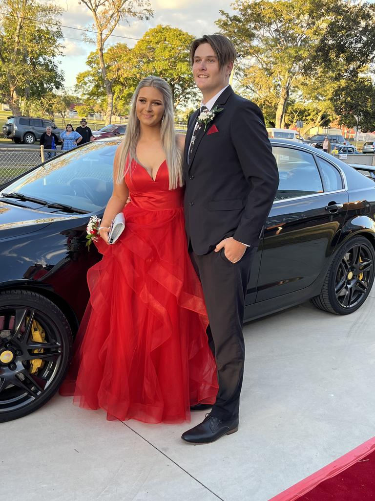 Students arrive at Maryborough State High School's formal.